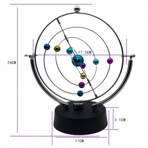 Kinetic Art Asteroid - Electronic Perpetual Motion Desk Legetøj Home Decoration-haoyi