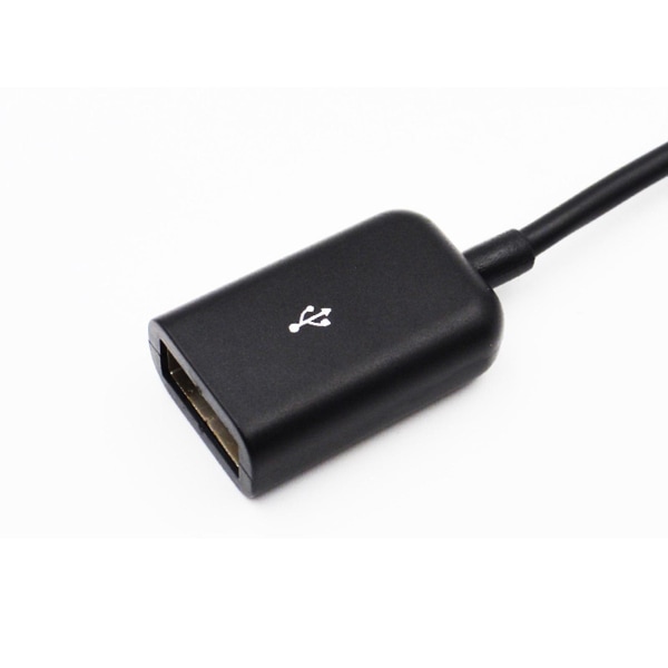 Slitasje-resistent Micro USB-konverteringskabel 2 i 1 OTG Micro USB-adapter for mobiltelefon