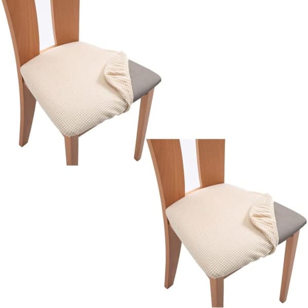 2 stolsöverdrag Beige 2-pack Beige Beige Beige 2PCS