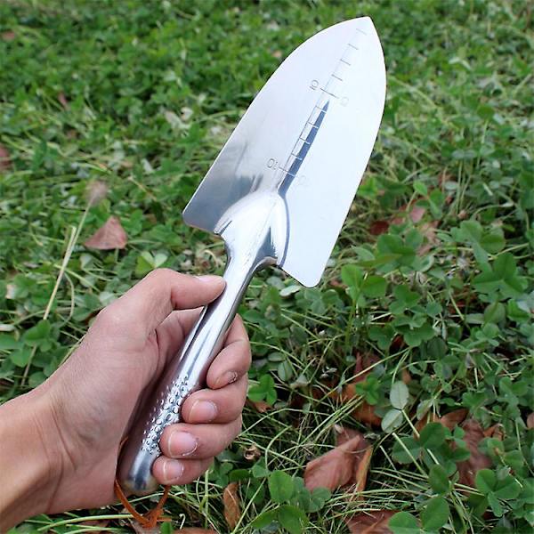 Högkvalitativa trädgårdsredskap i rostfritt stål - Liten spade, blomspad, liten spade, spade för utomhusblomsterodling