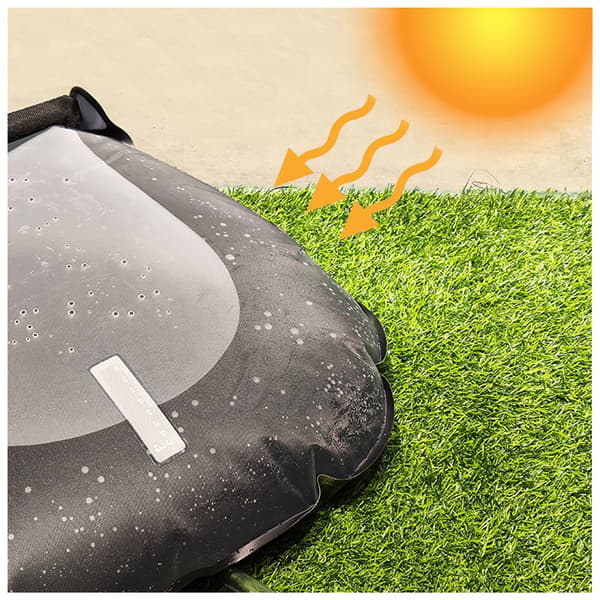 Solar campdusj, 20 liter, Svart