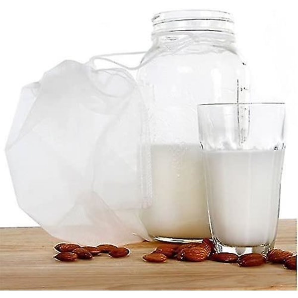 2 stk Premium Fine Mesh Food Grade nøttemelkpose for mandelmelk/soyamelk