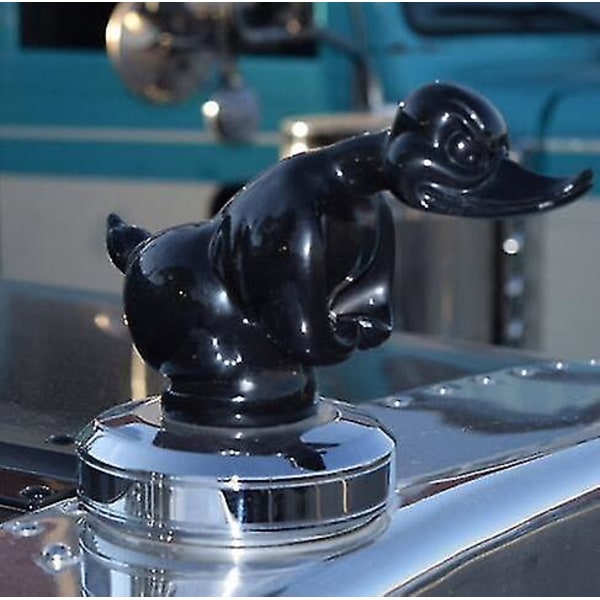 Sint Duck Hood Ornament, Legering 3d Morsom Duck Hood Ornament Bil Panser Ornament Sint Gummiand Dekorasjon