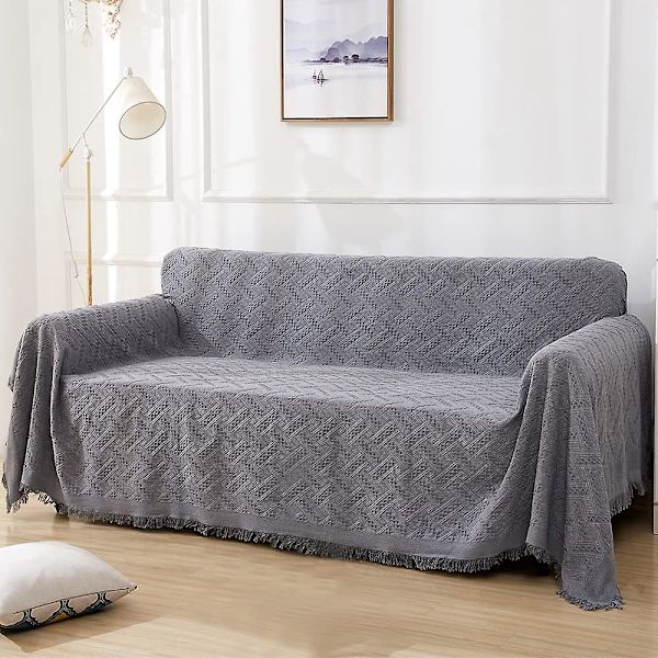 Geometrisk Sofadekke, Sofa Trekk, Sofa Trekk For 3-Seters Sofa, Hjørnesofa Trekk, Sofatrekk