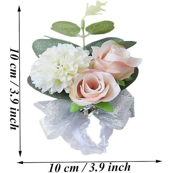Bryllupstilbehør Brudepynt Imitation Corsage (klassisk farve) 2 stykker (b-2-v)