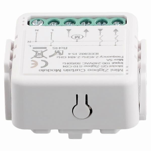 Zigbee Bryter Lysgardin Dimmer Smart MINI Modul C04 Kontroll Bryter Gardinbryter Modul Null Brann Smart Bryter