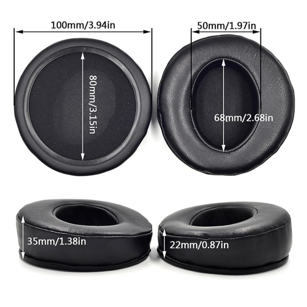 Svamp Läder Material Öronkuddar För Hifiman He300 He500 He560 560i Hörlurar