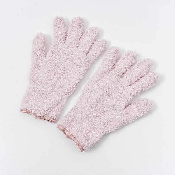 3 par mikrofiber bilvask rengjøringshansker korallfleece hansker persienner glass støvfjerning hansker pink