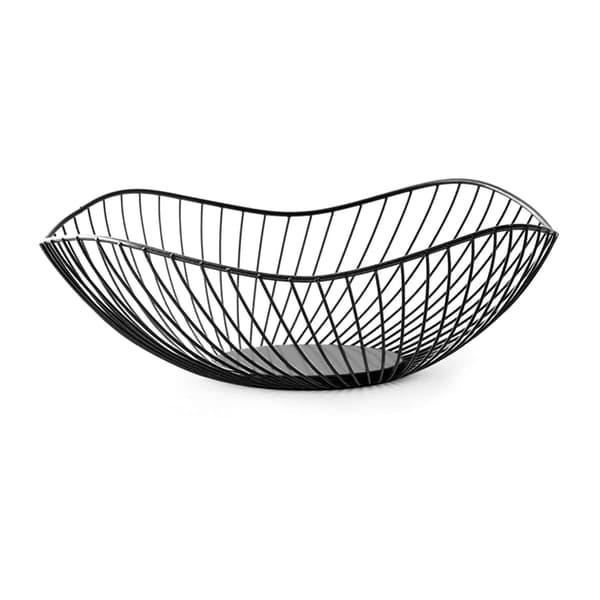 Fruktfat i tråd, fruktskål, diameter 25,5 x 10 cm, fruktskål, rustfritt stål