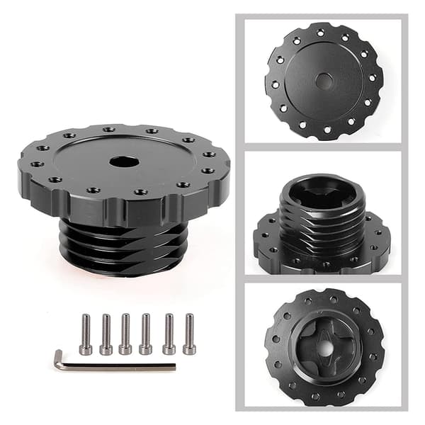 Professionel aluminium gaming ratnav, ratnav til Thrustmaster T300 T500 TS PC TS XW, sort