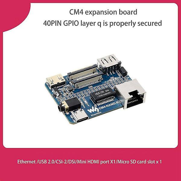 Udvidelseskort til Cm4-nano-b til Compute Module 4 Lite/emmc Udvidelseskort