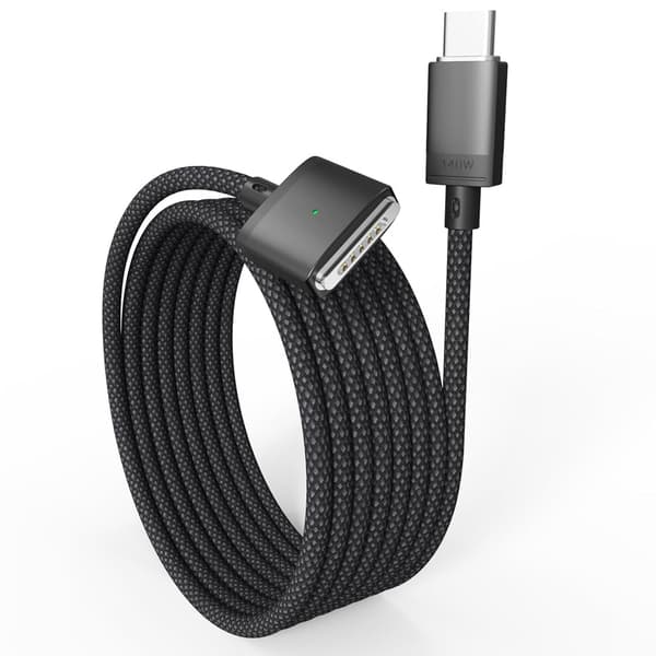 USB-C til MagSafe 3-kabel for MacBook Pro og Air Nylon 2m 140W