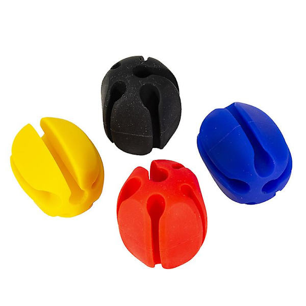 Fiskespöfäste, Fiskespöhållare, Clip, Fäste, Gummiband, Äggformad Binder för Utomhusfiske (1 st, Röd)