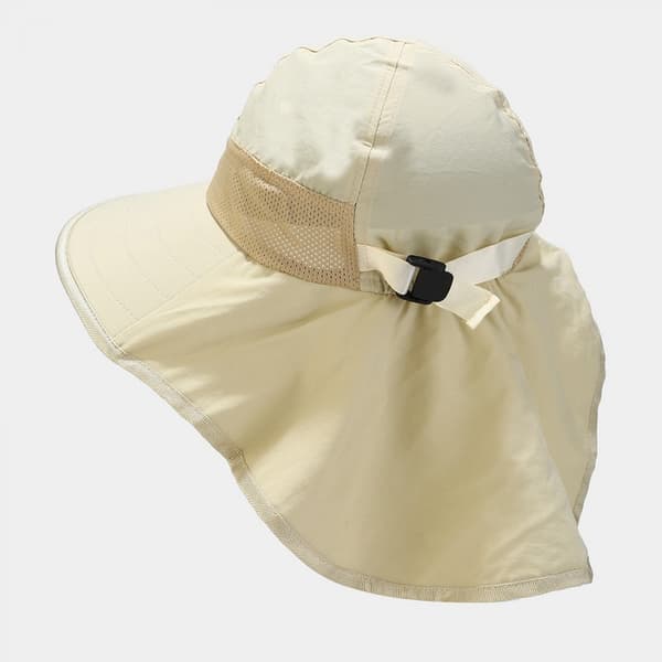 UPF 50+ Gutter Solhatt med Nakkebeskyttelse Sommer Strandhatt Barn Sa Pink