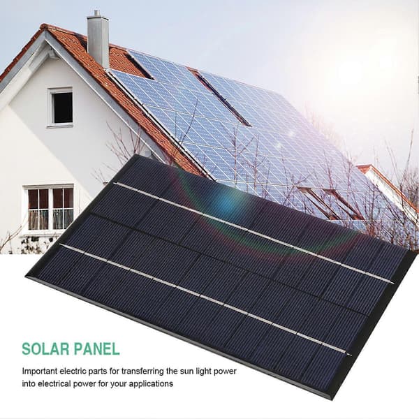 4.2W 12V Mini Bærbar Polysilicium Solpanel DIY Strømmodul Batterioplader