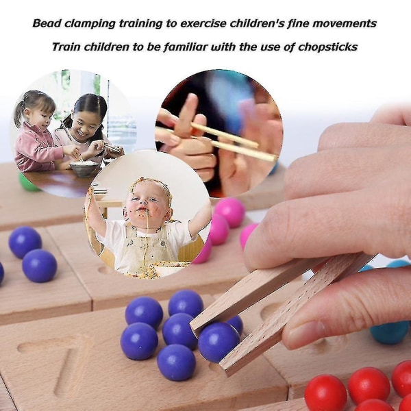 Creatives Clip Beads Training Early Childhood Education Pedagogiske leker