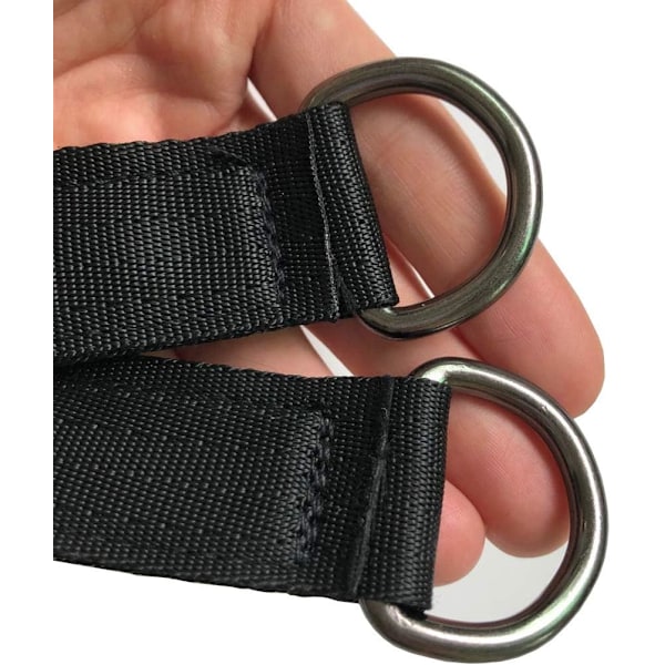 Trægynge Stropper, 1 stk. 25 cm / 9,8 tommer Trægynge Ophængningssæt Heavy Duty Ophængningsstropper Holder 220 lbs med Karabinhage Perfekt til Trægynge Hav 1pack 25cm Straps With Carabiner