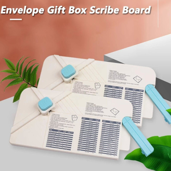 Presentask Scribebräda Kuvertstans Kuverttillbehör Skärare Scrapbooking Pappbräda Prägling DIY Poc Q6v9
