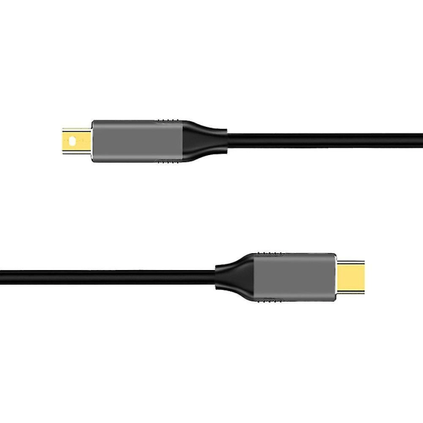 2x Usb C til Mini Displayport-kabel Usb Type C 3 til Mini Dp-ledning 4k adapterkabel
