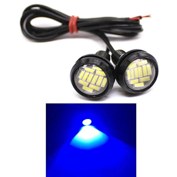 Led-pistevalo Päiväajovalo Varmuuskopiolamppu Kotkan silmä 23mm 4014 12smd Ajovalot