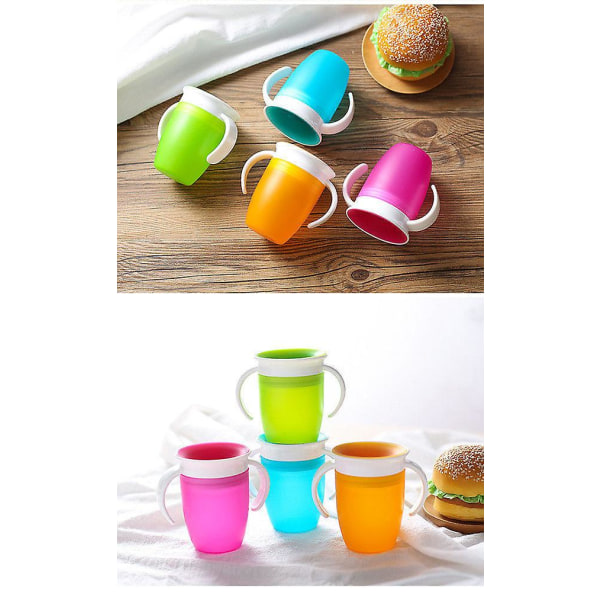 En Rosa Tumlare, En Lila Tumlare - Miracle 360 Lärcup, Rosa/Lila, Set Om 2