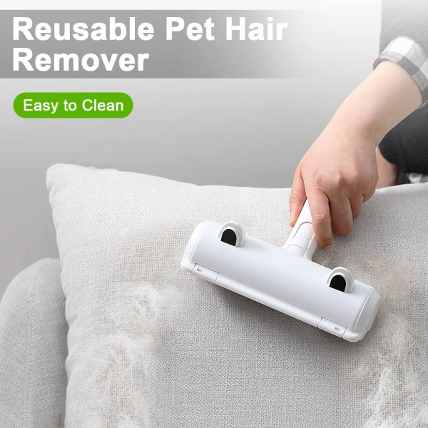 Husdjurshårborttagningsrulle, återanvändbar luddborste för hårborttagning för djur, lätt att självrengöra, med 2 st för tvätt, soffa, matta, sängkläder - grön