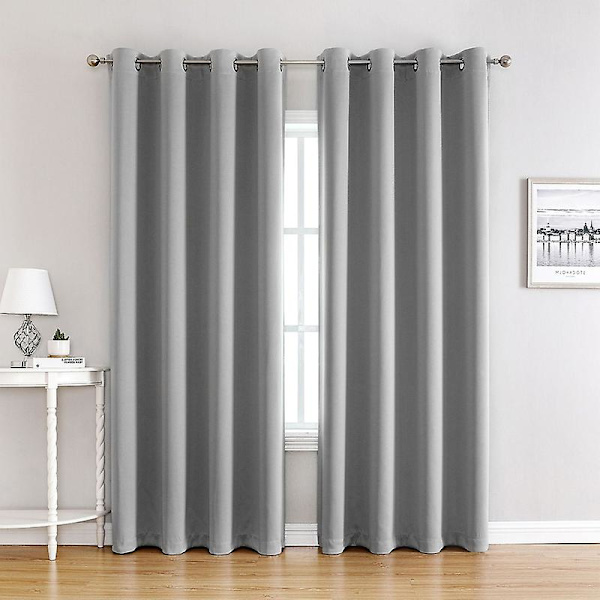 Perforerte gardiner i polyester, anti-bleking, dekorative og lystette for hjemmet
