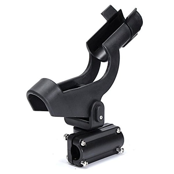 Justerbar Fiskebåt Stang Holder Fiske Stang Stang Stativ Med Stor Klemme Folding Holder (1 stk, Svart)