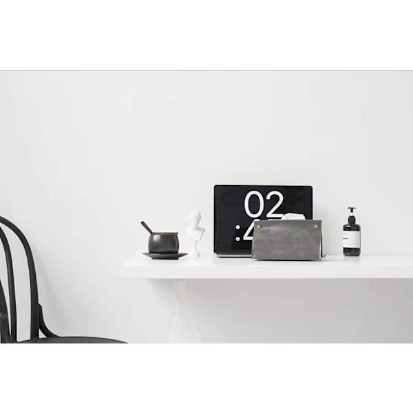 Vävnadspappershållare - Rektangulära Vävnadspappershållare för Bil 2-pack Modern PU-Läder Vävnadspappershållare Hem