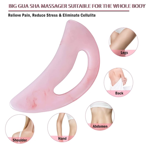 Stor Gua Sha Massager, Anti-cellulit Guasha Skrapa för Hela Kroppen, Lymfdränage Massage