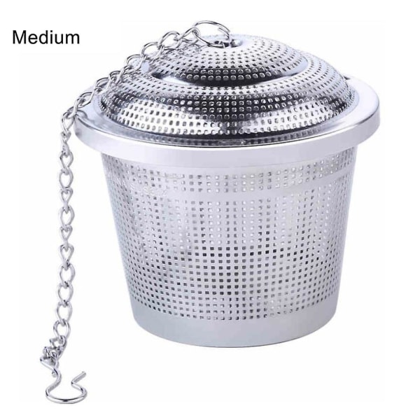 Stainless Steel Tea Medicinal Herbs Hot Pot Seasoning Infuser Strainer Steeper