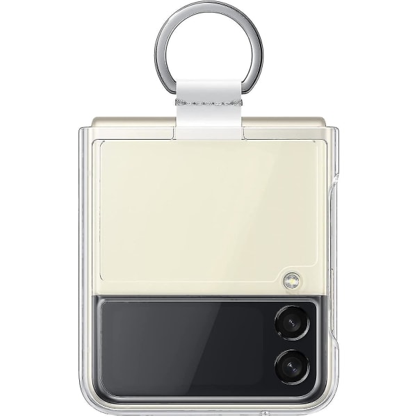 Kirkas case , joka on yhteensopiva Galaxy Z Flip 3:n kanssa, jossa on läpinäkyvä rengas