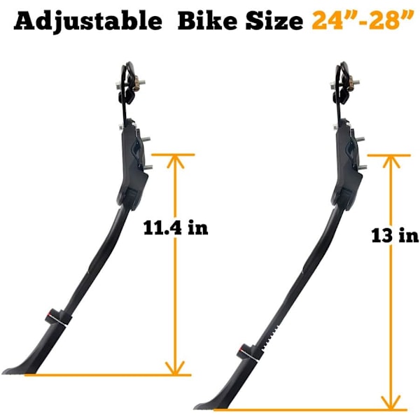 Säädettävä pyörän jalusta, alumiiniseoksesta valmistettu takakiinnitteinen polkupyörän jalusta 24", 26", 700C, 27,5", 28" tuuman maastopyörään, aikuisten pyörään