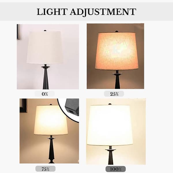 2 st LED-dimmerbrytare Dimbar LED-belysning Brytare Stöder dimbara LED- och halogenlampor för elektriska apparater