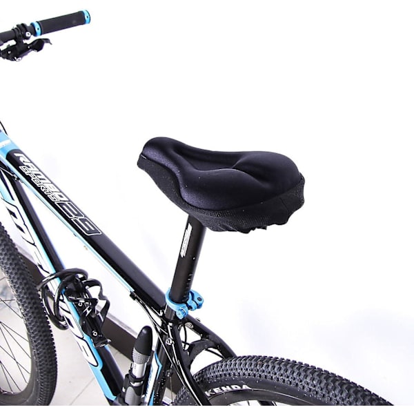 Gel Sadelöverdrag Padded - Cykelsadel Mjukt Kuddad Med Halksäkra Pads För Landsväg, Mountainbike, Motionscykel - Spincykel Sadelöverdrag