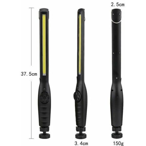Byggearbeidslys USB oppladbart arbeidslys COB inspeksjonslys