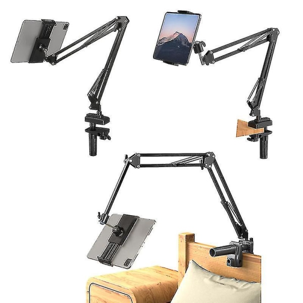 Overhead Video Stand Telefon Holder, Bordplade Sakse Bom Arm Ledbare Telefon Stand
