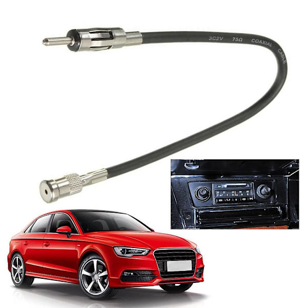 Auton stereoradioantenniadapterikaapeli Iso Din -adapterikaapeli 30 cm