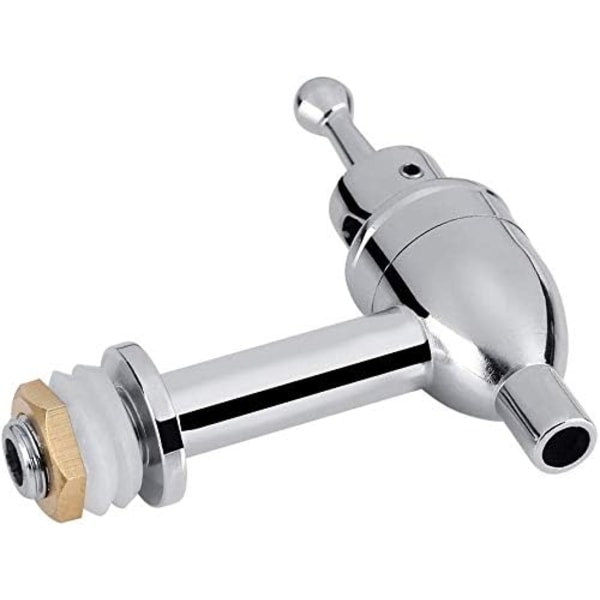 Koppar krom ersättningsspigot juice te kall dryck vin fat kran tapp öl dryckesdispenser med skärmfilter för hem och festbruk 16 Silver