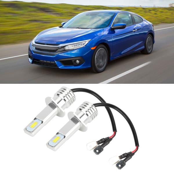 2 stk 80W 3200LM 3000K 3570 LED tåkelys for bil CSp Chips tåkelys (for H1)