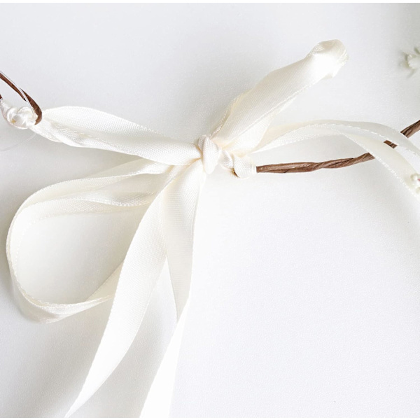 Blomsterkrans Kronbröllop Blommig Hårband Hårkrans Blomstergirlang Blomster Halo Blomsterhuvudbonad Boho med Band Bröllopsfest 5 1 count (Pack of 1)