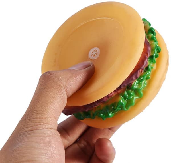 Kjæledyr Hamburger Tygeleker Hamburgerformet Matleke Knirk