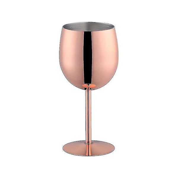 1 kpl Ruostumattomasta Teräksestä Valmistettu Viinilasi, Särkymätön, Rose Gold, Ohut Viinilasi, Malja, Matkaviinilasi, Ruostumattomasta Teräksestä Valmistettu Malja, 1 kpl Viinipullon Sulkija