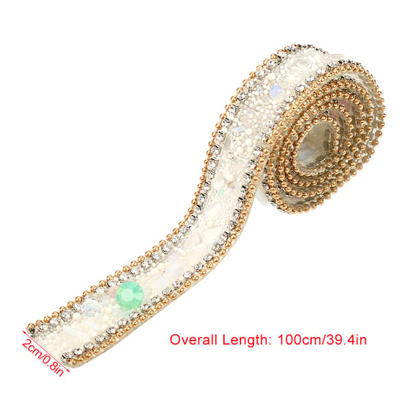 100*2cm Rhinestone Bånd Glitrende Små Diamant Wrap Rull Dekorasjon (#01)