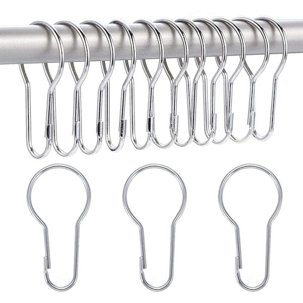 40-pack duschdraperiringar hängande krokar för sortering och organisation