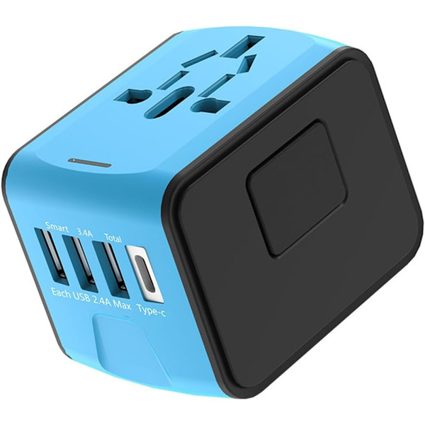 Universal reseadapter (blå)