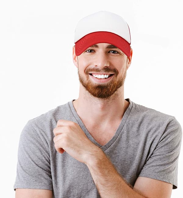 Tvåfärgad Truckerkeps Sommar Meshkeps med Justerbar Snapback C