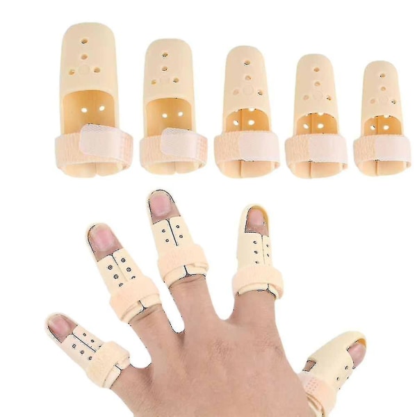 Justerbar fingerskinne, 1 stk., fingerbeskyttelse, gigt, ledskade, smertelindring