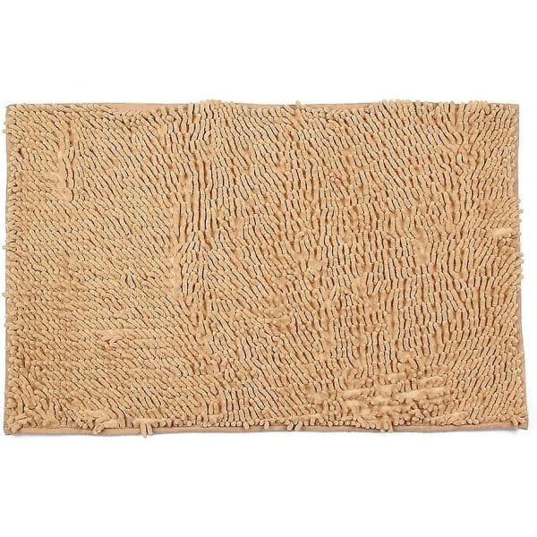 Badematte - Kjøkkenmatte - Sklisikker - Riper - Absorberende - Khaki - 50 X 80 Cm