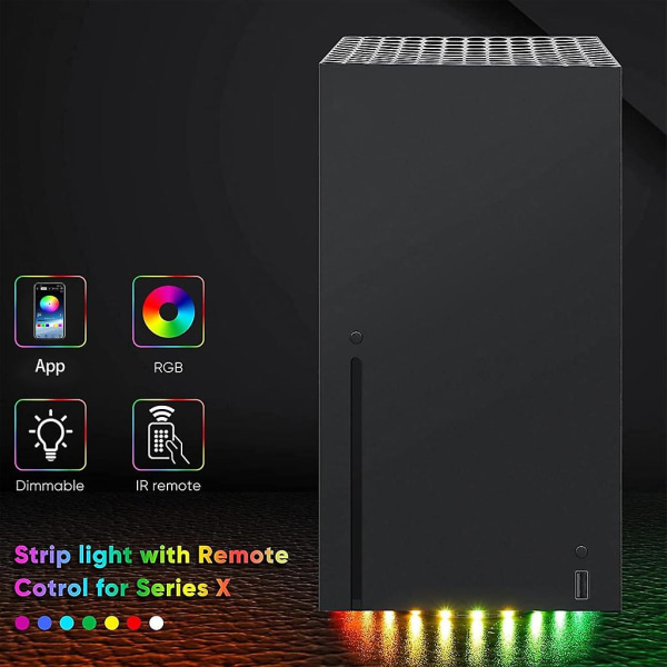 Led-lysstripholderbase Rgb Led-lysvertbase Fargeskiftende Led-lys